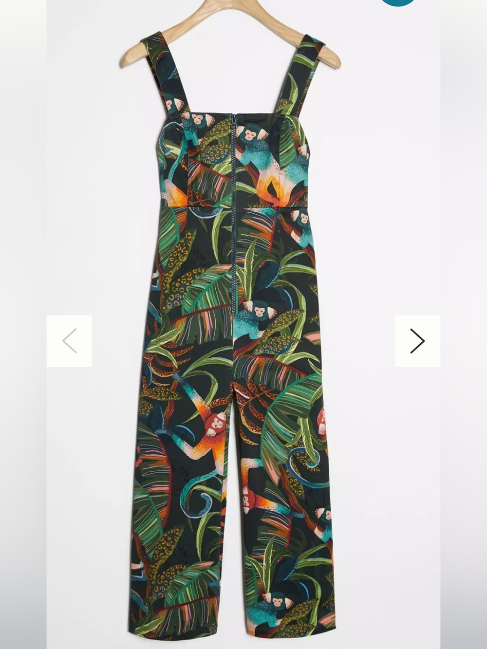 Farm Rio Monkeys cropped jumpsuit